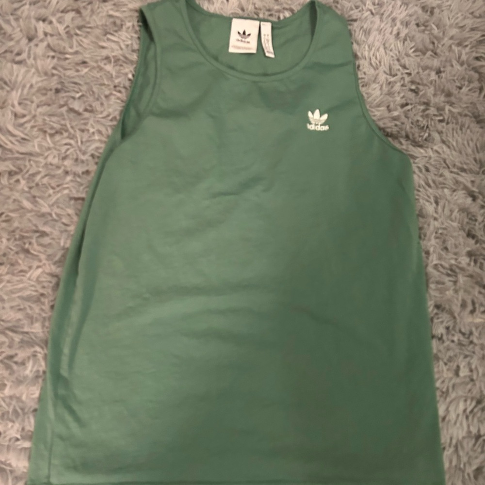 Adidas Kids Tank Top in Fresh Green